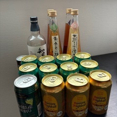 お酒まとめ売り(ビール、ハイボール、果実酒、ウイスキー知多)の画像