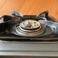 ガスコンロ 1バーナー グレーの画像