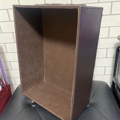 🌸レザー調 収納ボックス 両サイド持ち手あり♪の画像