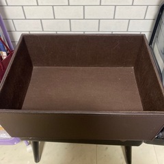 🌸レザー調 収納ボックス 両サイド持ち手あり♪の画像