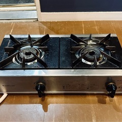 大阪ガス業務用コンロ二口の画像