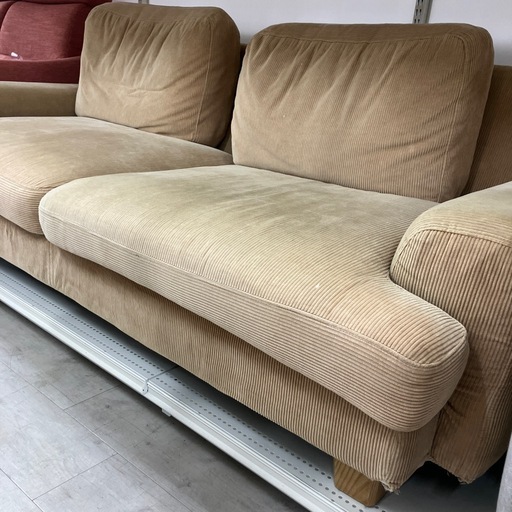 unico 2.5人掛けソファー　ブラウン【トレファク堺福田店】