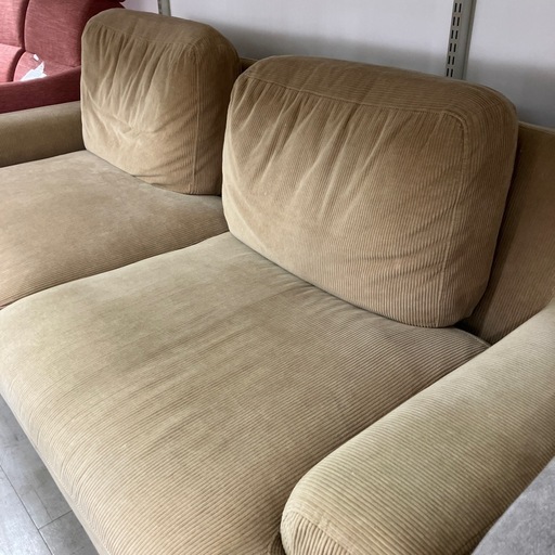 unico 2.5人掛けソファー　ブラウン【トレファク堺福田店】