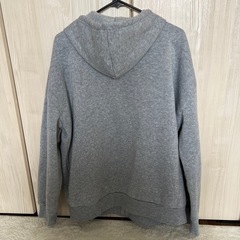 グレー XL ジップアップフーディの画像
