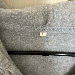 グレー XL ジップアップフーディの画像