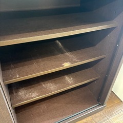 【食器棚】※ダメージ強いです★ クリーニング済 【管理番号12203】桒の画像