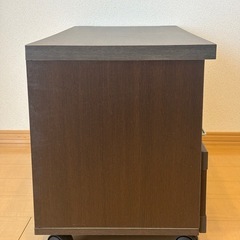 【値下げ交渉可】ブラウン木目収納型テレビ台　幅90cmの画像