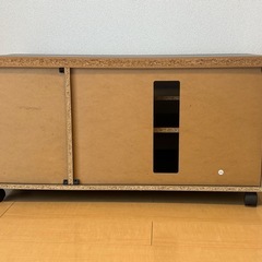 【値下げ交渉可】ブラウン木目収納型テレビ台　幅90cmの画像