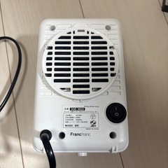 Francfranc 電気ストーブ 小型ヒーター 動作OKの画像
