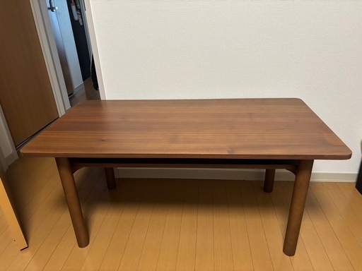 【無印良品】 ローテーブル　木製ミドルテーブル・ウォールナット材　幅110cm×奥行55cm×高さ50cm 