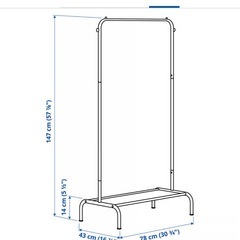 イケア　ハンガーラックの画像