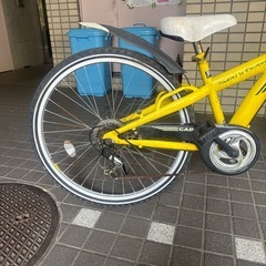 子供用自転車　小学校中学年-高学年向け　26インチ　マウンテンバイク　　イエローの画像