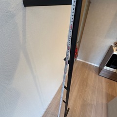 山崎実業 ハンガーラック スリムコートハンガー ライン ブラックの画像