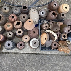 植木鉢　たくさんの画像