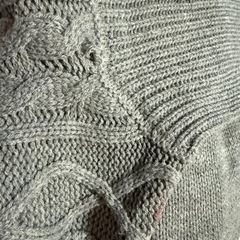 GRL グレイル グレー ニットワンピース Lサイズ タートルネックの画像