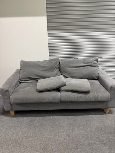 NOYES NewSugar Standard 3人掛けソファ グレー 脚2種付属  布貼り