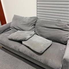 NOYES NewSugar Standard 3人掛けソファ グレー 脚2種付属  布貼りの画像