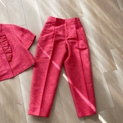 新品　ルルウィルビー　セットアップ　グログラン　ピンク　ツイード　M Sの画像