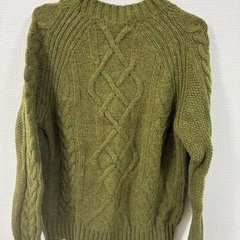ニット セーター レディース グリーンの画像