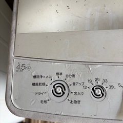 全自動洗濯機 ホワイト BW-45A-W [洗濯4.5kg /乾燥機能無 /上開き]の画像