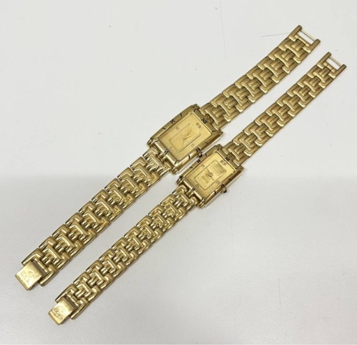 K24 資産 CREDIT SUISSE クレディスイス インゴット ダイヤモンド1g 腕時計 2本まとめ メンズ レディース クオーツ FINE GOLD 999.9
