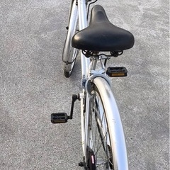 26インチ自転車　シルバーの画像
