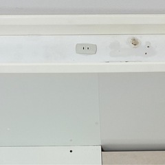 【ニトリ】コンセント・収納付きシングルベッド（ホワイト／組立説明書あり）•シングルマットレスあり の画像