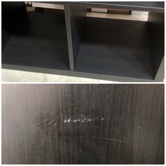 オープンシェルフ 4段2列 ダークブラウン 飾り棚 オープンラック 収納棚 シェルフの画像