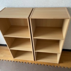 【売却済】【美品】カラーボックス3段 ×2個の画像