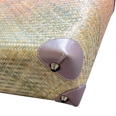 【未使用品】タイ製　カゴバッグ　ラベンダーの画像