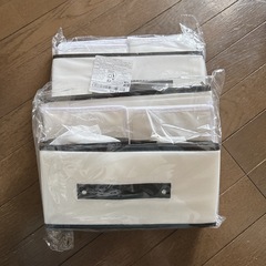 引き出し式収納ボックス 3個セット 新品・未開封2個 収納ケース 収納 ホワイトの画像