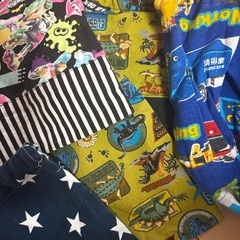 給食巾着、上履き体操靴いれ　等の画像