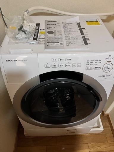 シャープドラム式洗濯機（ES-S7G）