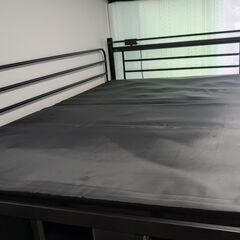 セミダブルの階段付きロフトベッド無料でお譲りします♪の画像