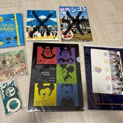 嵐　大野智　櫻井翔　相葉雅紀　二宮和也　松本潤　ライブ　グッズ　写真集　パンフ　クリアファイル　手帳　うちわ　ブックマーク　下敷き　ノート　マスキングテープ　バッグ　アクリルスタンドの画像