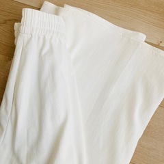 一回着用　ネミカ　NEMIKA フレアスカート　スカート　リネン　レリアン　白の画像