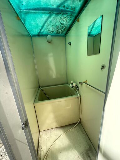 仮設 シャワールーム 浴槽付き 屋外 ユニットバス プレハブ 現場 農業 事務所 キャンプ場