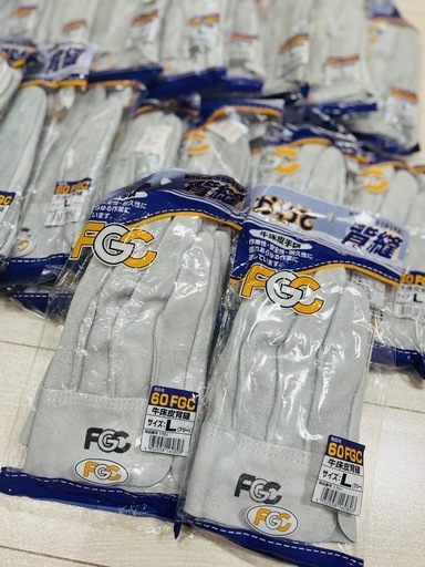 新品未使用 まとめ売り 牛床皮手袋 背縫
