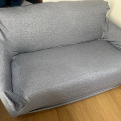 IKEA 2人掛けソファー　カバー付きの画像