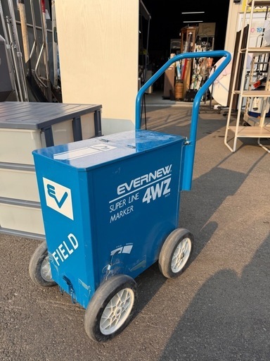 お話中　EVERNEW スーパーラインマーカー 4WZ エヴァニュー ライン引き 運動会 グラウンド整備 町内会 直線引き ラインカー 中古品 ①