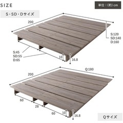 ベットフレーム(クイーン)の画像