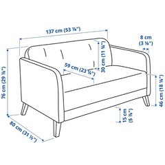 IKEAソファー  目立つ汚れなしの画像