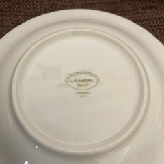  【美品】LANCEL ランセル プレート 5枚セット オリーブ柄 直径17cmの画像