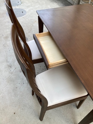 [大塚家具]食卓台椅子4脚セット