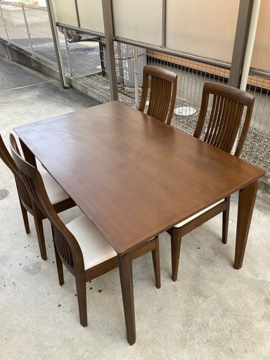 [大塚家具]食卓台椅子4脚セット