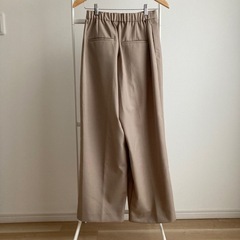 バンヤードストーム　パンツ　スラックス　ワイド　ベージュ　ラップパンツ　ラップの画像