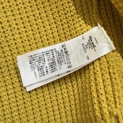 ニコアンドイエローカーディガンLの画像