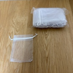 巾着袋　オーガンジー　100枚セットの画像