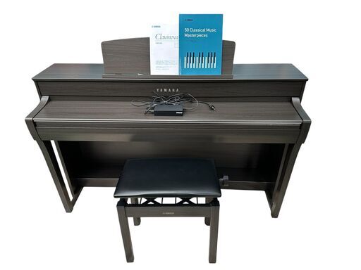 22115 美品 YAMAHA ヤマハ Clavinova ダークウォルナット調 CLP-745DW 2021年製 88鍵 鍵盤沈みな