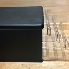 A4 レターケース 4段（浅3+深１） 黒の画像